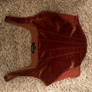 Velvet Corset Top